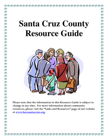 Santa Cruz County Resource Guide