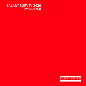 Switzerland Salary Survey 2020 - Robert Walters