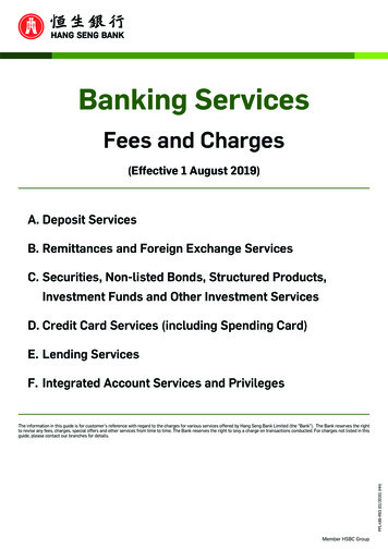 Banking Services - Hang Seng Bank