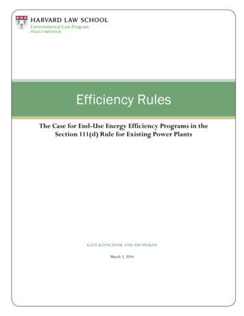 Efficiency Rules - Weblogs At Harvard