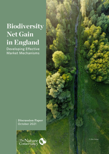 Biodiversity Net Gain, England - The Nature Conservancy