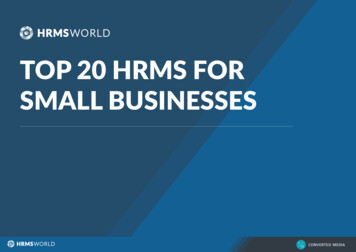Hrms World Top 20 Hrms For Small Businesses