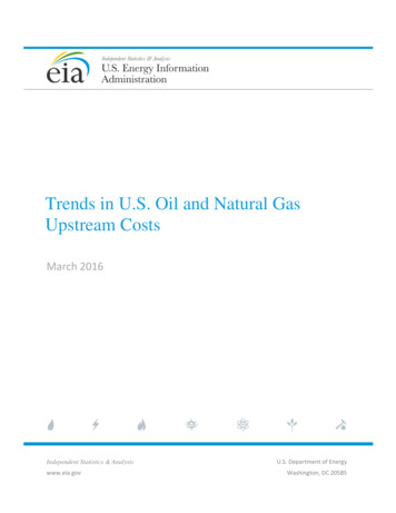 Trends In U.S. Oil And Natural Gas Upstream Costs