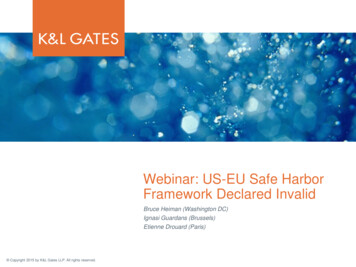 Webinar: US-EU Safe Harbor Framework Declared Invalid