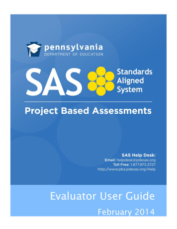 Evaluator User Guide - Pdesas 