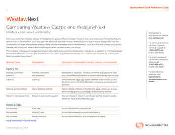 Comparing Westlaw Classic And WestlawNext - Hofstra University