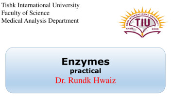 Enzymes - Tishk International University