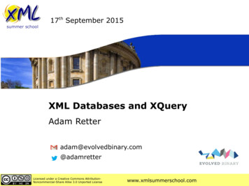 XML Databases And XQuery