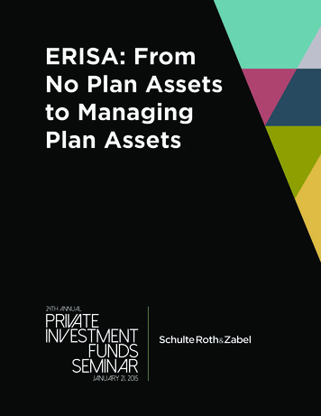 ERISA: From No Plan Assets To Managing Plan Assets