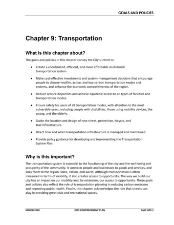 Chapter 9: Transportation - Portland, Oregon
