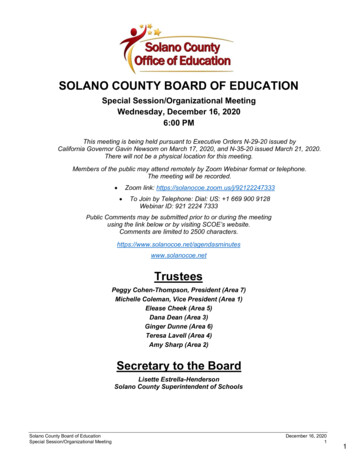 Solano County Board Of Education