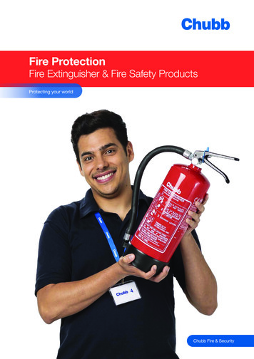 Fire Extinguisher And Fire Safety Products Brochure