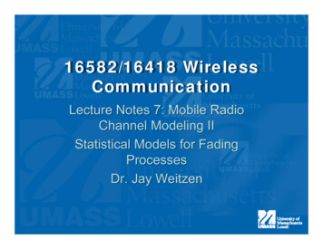 16582/16418 Wireless Communication
