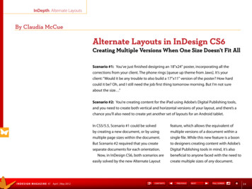 Alternate Layouts In InDesign CS6 - Creativepro 