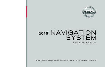 2016 NAVIGATION SYSTEM - Nissan