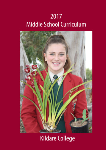 2017 Middle School Curriculum - Kildare College