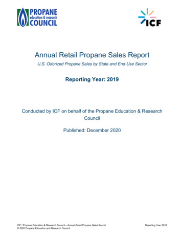 2019 Annual Retail Propane Sales Report - Final