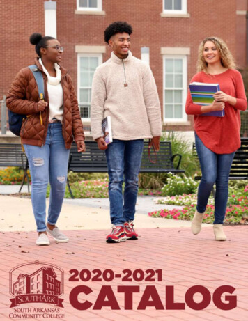 South Arkansas Community College 2020-2021 Catalog