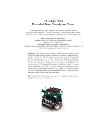 PARSIAN 2020 Extended Team Description Paper - RoboCup