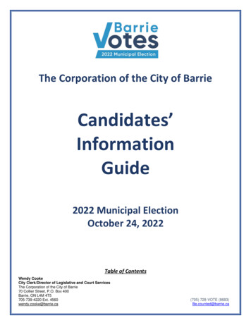 The Corporation Of The City Of Barrie