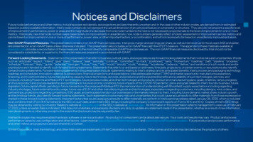 Notices And Disclaimers - Intel