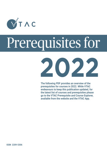 Prerequisites For 2022 - Pascoe Vale Girls College