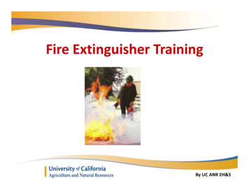 Fire Extinguisher Training - Ucanr.edu