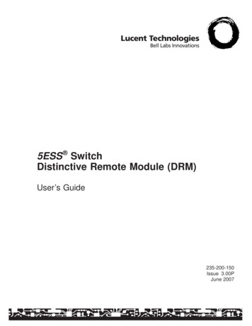5ESS Switch Distinctive Remote Module (DRM) - VTDA
