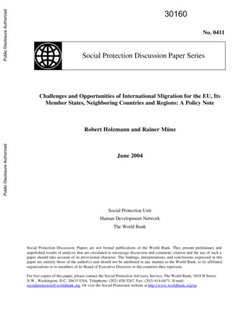 Social Protection Discussion Paper Series