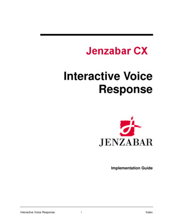 Interactive Voice Response Implementation Guide