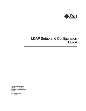 LDAP Setup And Configuration Guide - Oracle Help Center