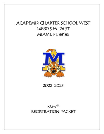 Academir Charter School West 14880 S.w. 26 St Miami. Fl 33185