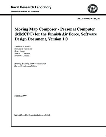 Moving Map Composer - Personal Computer (MMCPC) For The Finnish Air .
