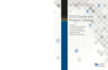 2011 Course And Product Catalog - Resources.gabankers 