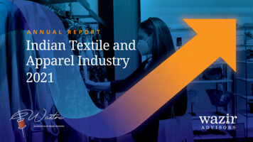 ANNUAL REPORT Indian Textile And Apparel Industry 2021