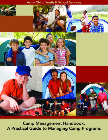 Camp Management Handbook: A Practical Guide To Managing . - Georgia 4-H