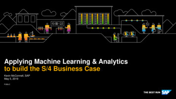Applying Machine Learning And Analytics To Build An SAP S4HANA . - ASUG