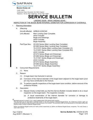 SERVICE BULLETIN - S.regulations.gov