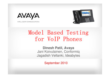 Model Based Testing For VoIP Phones - Conformiq