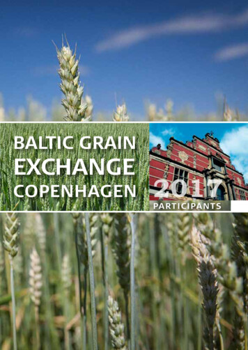 Baltic Grain Exchange Copenhagen 2017 - Dakofo