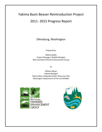 Beaver Report - Mid-Columbia Fisheries Enhancement Group