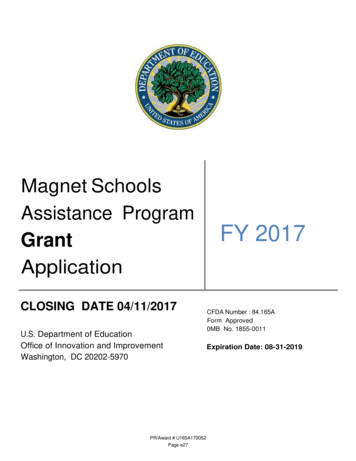 Magnet Schools Assistance Program Grant FY 2017