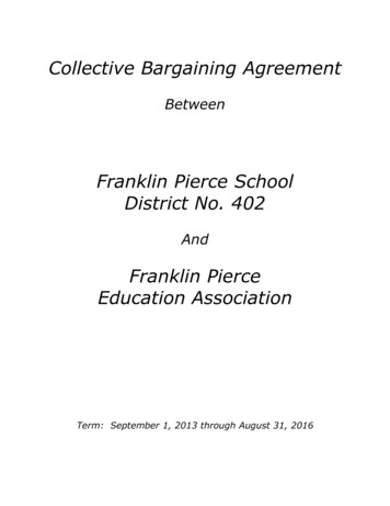 Franklin Pierce School District No. 402 - School Contracts
