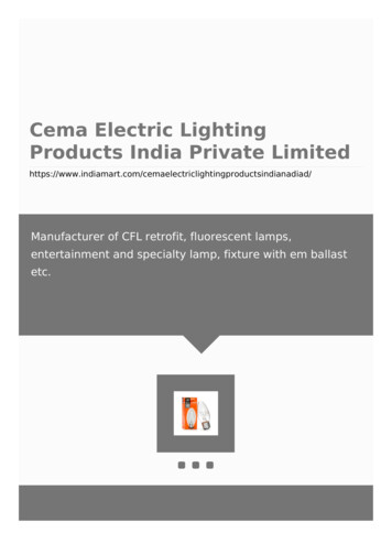 Cema Electric Lighting Products India Private Limited