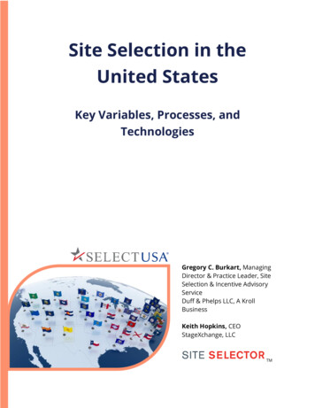 Site Selection In The United States