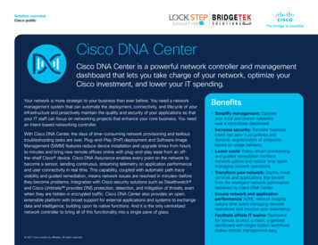 Cisco DNA Center Solution Overview - BridgeTek Solutions