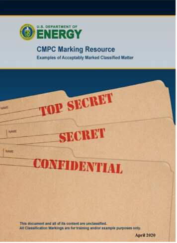 CMPC Marking Resource - Energy