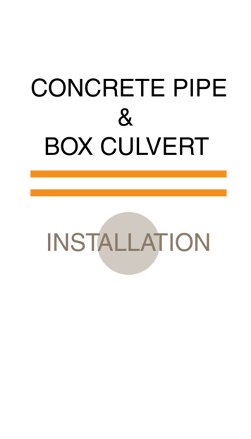 Concrete Pipe Box Culvert Installation