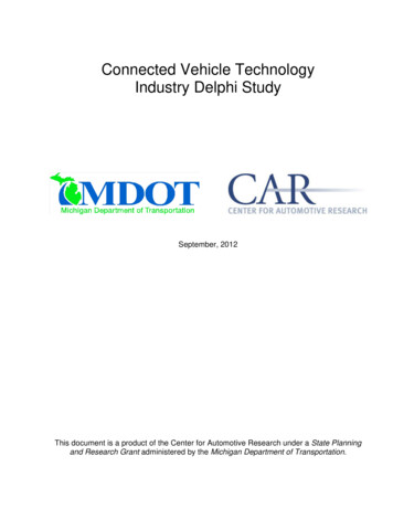 Connected Vehicle Technology Industry Delphi Study