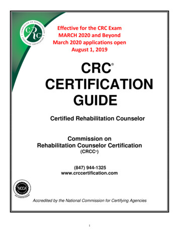 CRC Certification Guide